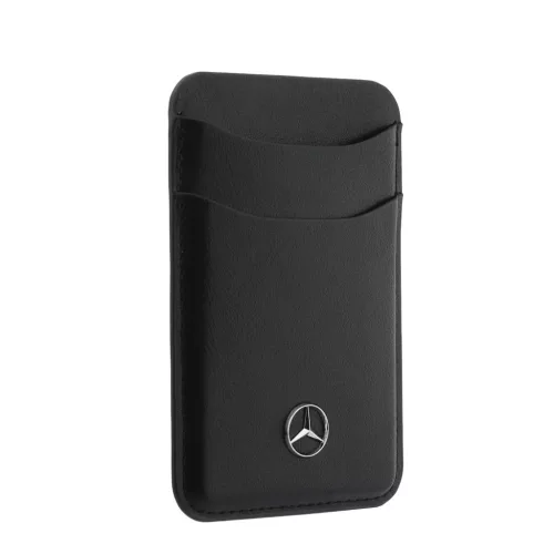 Mercedes PU Leather MagSafe kártyatartó / pénztárca – Fekete