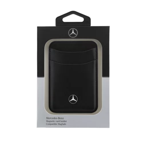 Mercedes PU Leather MagSafe kártyatartó / pénztárca – Fekete