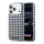 Karl Lagerfeld PU Houndstooth Resin Plate MagSafe tok Apple iPhone 17 Pro készülékhez – fekete