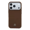Mercedes PU Leather Semi Wrap MagSafe tok Apple iPhone 17 Pro készülékhez – teve