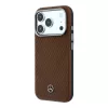 Mercedes PU Leather Semi Wrap MagSafe tok Apple iPhone 17 Pro Max készülékhez – teve