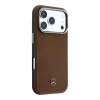 Mercedes PU Leather Semi Wrap MagSafe tok Apple iPhone 17 Pro Max készülékhez – teve