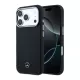 Mercedes PU Leather Semi Wrap MagSafe tok Apple iPhone 17 Pro Max készülékhez – fekete