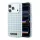 Karl Lagerfeld PU Houndstooth Resin Plate MagSafe tok Apple iPhone 17 Pro Max készülékhez – kék