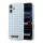 Karl Lagerfeld PU Houndstooth Resin Plate MagSafe tok Apple iPhone 17 készülékhez – kék