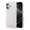 Karl Lagerfeld PU Perforated Gold Dots MagSafe tok, iPhone 17 - rózsaszín