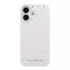 Karl Lagerfeld PU Perforated Gold Dots MagSafe tok, iPhone 17 - rózsaszín