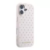 Karl Lagerfeld PU Perforated Gold Dots MagSafe tok, iPhone 17 - rózsaszín