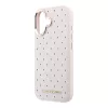 Karl Lagerfeld PU Perforated Gold Dots MagSafe tok, iPhone 17 - rózsaszín