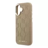 Karl Lagerfeld PU Perforated Monogram MagSafe tok, iPhone 17 - bézs