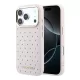 Karl Lagerfeld PU Perforated Gold Dots MagSafe tok, iPhone 17 Pro - rózsaszín