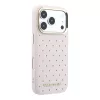 Karl Lagerfeld PU Perforated Gold Dots MagSafe tok, iPhone 17 Pro - rózsaszín