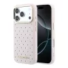 Karl Lagerfeld PU Perforated Gold Dots MagSafe tok, iPhone 17 Pro Max - rózsaszín
