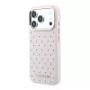 Karl Lagerfeld PU Perforated Gold Dots MagSafe tok, iPhone 17 Pro Max - rózsaszín