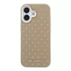 Karl Lagerfeld PU Perforated Gold Dots MagSafe tok, iPhone 17 - bézs