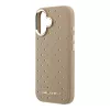 Karl Lagerfeld PU Perforated Gold Dots MagSafe tok, iPhone 17 - bézs