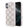 Karl Lagerfeld PU Perforated Monogram MagSafe tok, iPhone 17 - rózsaszín