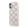 Karl Lagerfeld PU Perforated Monogram MagSafe tok, iPhone 17 - rózsaszín