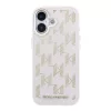 Karl Lagerfeld PU Perforated Monogram MagSafe tok, iPhone 17 - rózsaszín