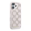 Karl Lagerfeld PU Perforated Monogram MagSafe tok, iPhone 17 - rózsaszín