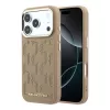 Karl Lagerfeld PU Perforated Monogram MagSafe tok, iPhone 17 Pro - bézs