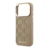 Karl Lagerfeld PU Perforated Monogram MagSafe tok, iPhone 17 Pro - bézs