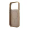 Karl Lagerfeld PU Perforated Monogram MagSafe tok, iPhone 17 Pro - bézs