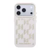 Karl Lagerfeld PU Perforated Monogram MagSafe tok, iPhone 17 Pro - rózsaszín
