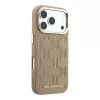 Karl Lagerfeld PU Perforated Monogram MagSafe tok, iPhone 17 Pro Max - bézs