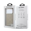 Karl Lagerfeld PU Perforated Monogram MagSafe tok, iPhone 17 Pro Max - bézs