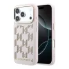 Karl Lagerfeld PU Perforated Monogram MagSafe tok, iPhone 17 Pro Max - rózsaszín