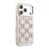 Karl Lagerfeld PU Perforated Monogram MagSafe tok, iPhone 17 Pro Max - rózsaszín