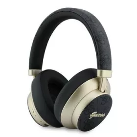   Guess PU 4G Gold Script Metal Logo ENC vezeték nélküli fülhallgató – fekete