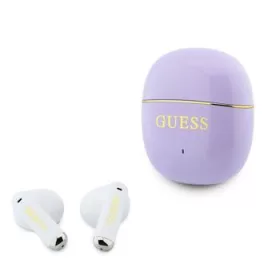   Guess Gold Line Glossy Classic Logo vezeték nélküli fülhallgató – lila