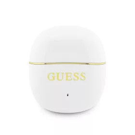   Guess Gold Line Glossy Classic Logo vezeték nélküli fülhallgató – fehér
