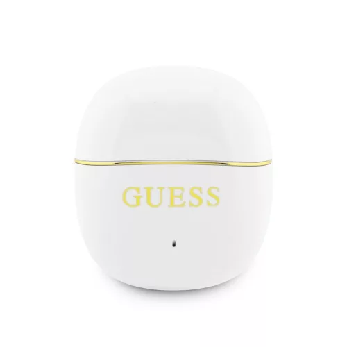 Guess Gold Line Glossy Classic Logo vezeték nélküli fülhallgató – fehér