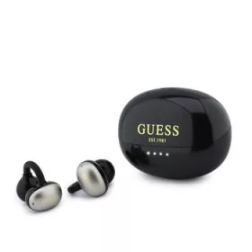   Guess Metallic Finish Classic Logo OWS vezeték nélküli fülhallgató – fekete