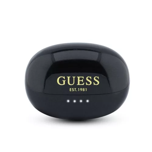 Guess Metallic Finish Classic Logo OWS vezeték nélküli fülhallgató – fekete