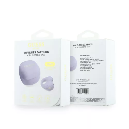 Guess Mini Classic Logo OWS vezeték nélküli fülhallgató – lila