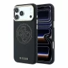 GUESS Pu Semi Wrap Perforated 4G Logo MagSafe tok, Apple iPhone 18 Pro Max - fekete