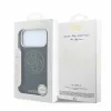 GUESS Pu Semi Wrap Perforated 4G Logo MagSafe tok, Apple iPhone 18 Pro Max - fekete