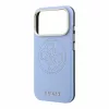GUESS Pu Semi Wrap Perforated 4G Logo MagSafe tok, Apple iPhone 18 Pro - kék