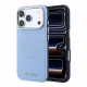GUESS Pu Semi Wrap Perforated 4G Logo MagSafe tok, Apple iPhone 18 Pro Max - kék