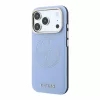 GUESS Pu Semi Wrap Perforated 4G Logo MagSafe tok, Apple iPhone 18 Pro Max - kék