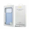 GUESS Pu Semi Wrap Perforated 4G Logo MagSafe tok, Apple iPhone 18 Pro Max - kék