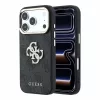 GUESS Pu 4G Strass Metal Logo tok, Apple iPhone 18 Pro Max - fekete