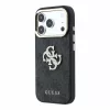 GUESS Pu 4G Strass Metal Logo tok, Apple iPhone 18 Pro Max - fekete