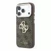 GUESS Pu 4G Strass Metal Logo tok, Apple iPhone 18 Pro Max - barna