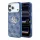 GUESS Pu 4G Strass Metal Logo tok, Apple iPhone 18 Pro Max - kék