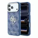 GUESS Pu 4G Strass Metal Logo tok, Apple iPhone 18 Pro Max - kék